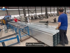 Construcción de estructuras de acero Procesamiento de purlin